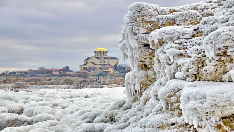 Крым зима Бахчисарай