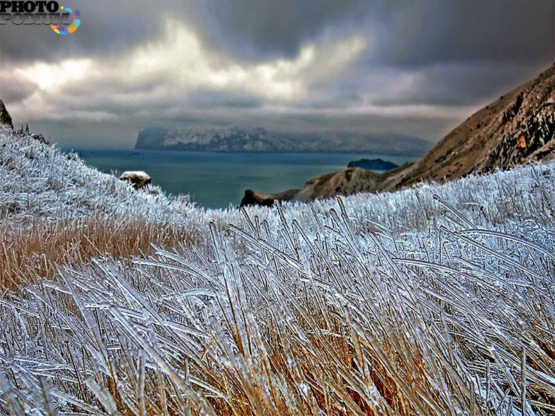 Море в Крыму зимой