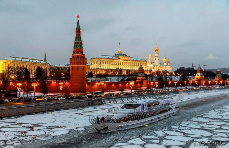 Москва зимой 2021 Кремль