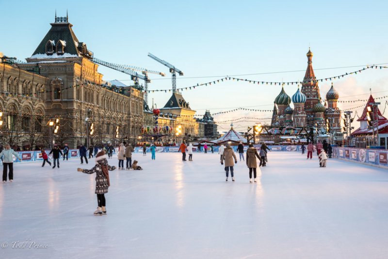Москва площадь зимой