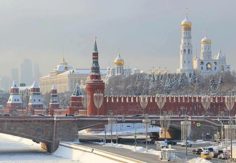Вид Кремля в Москве Москва