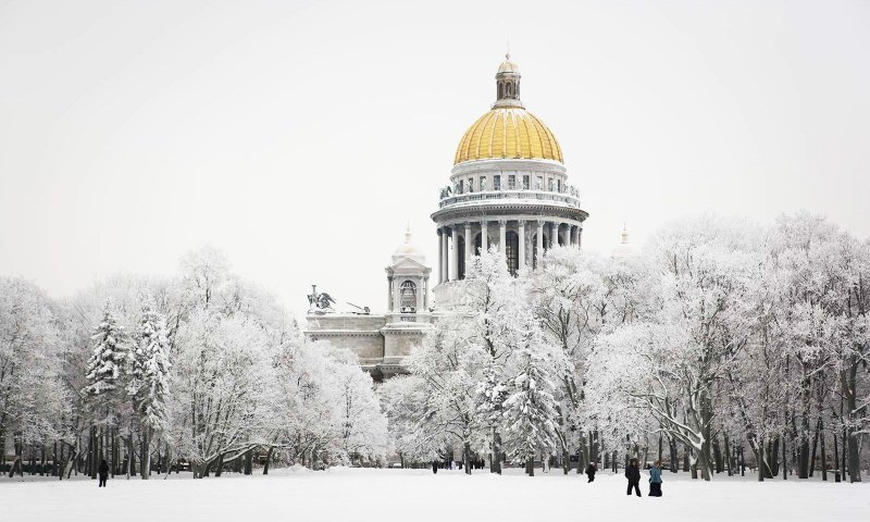 Кронверкская набережная Санкт-Петербург зима