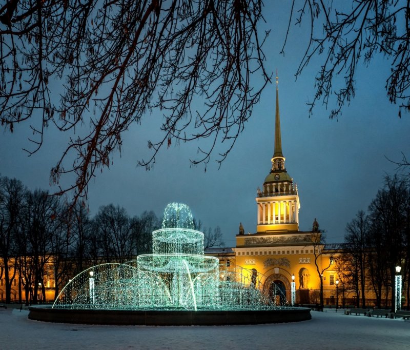 Юсуповский сад Санкт-Петербург зима