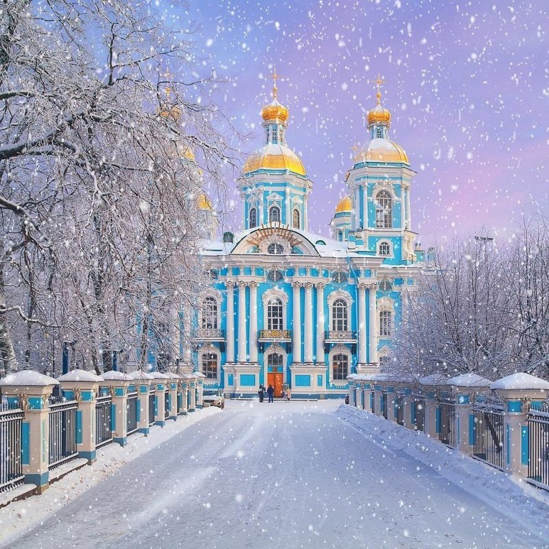 Нева Петербург зима