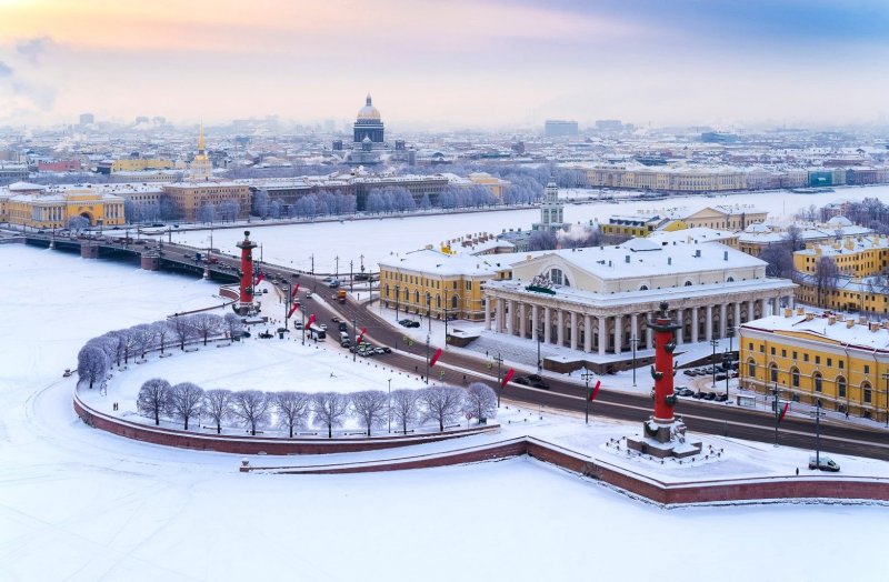 Никольский собор в Санкт-Петербурге зима