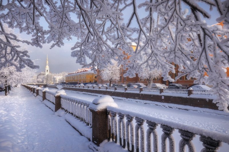 Никольский собор в Санкт-Петербурге зимой