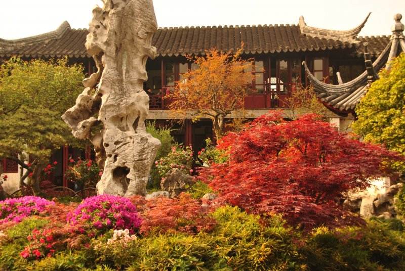 Сад лю юань Сучжоу Китай
