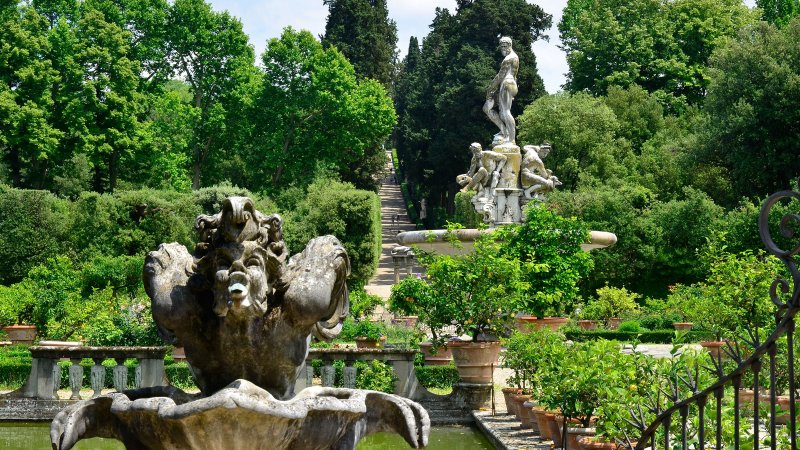 Палаццо Питти и сады Боболи Флоренция