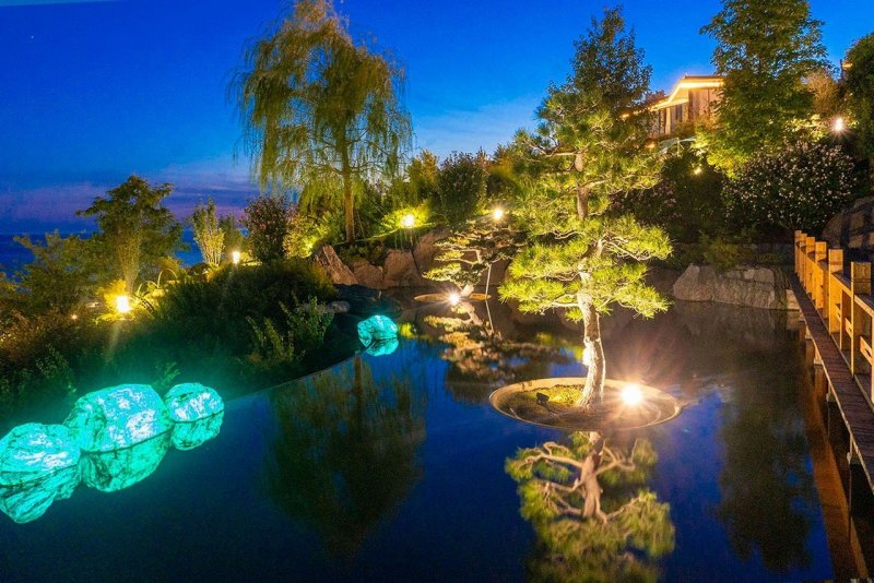 Мрия отель Крым японский сад