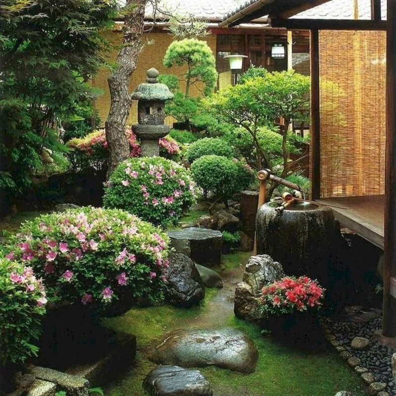 Ландшафтное искусство Японии сады цубо