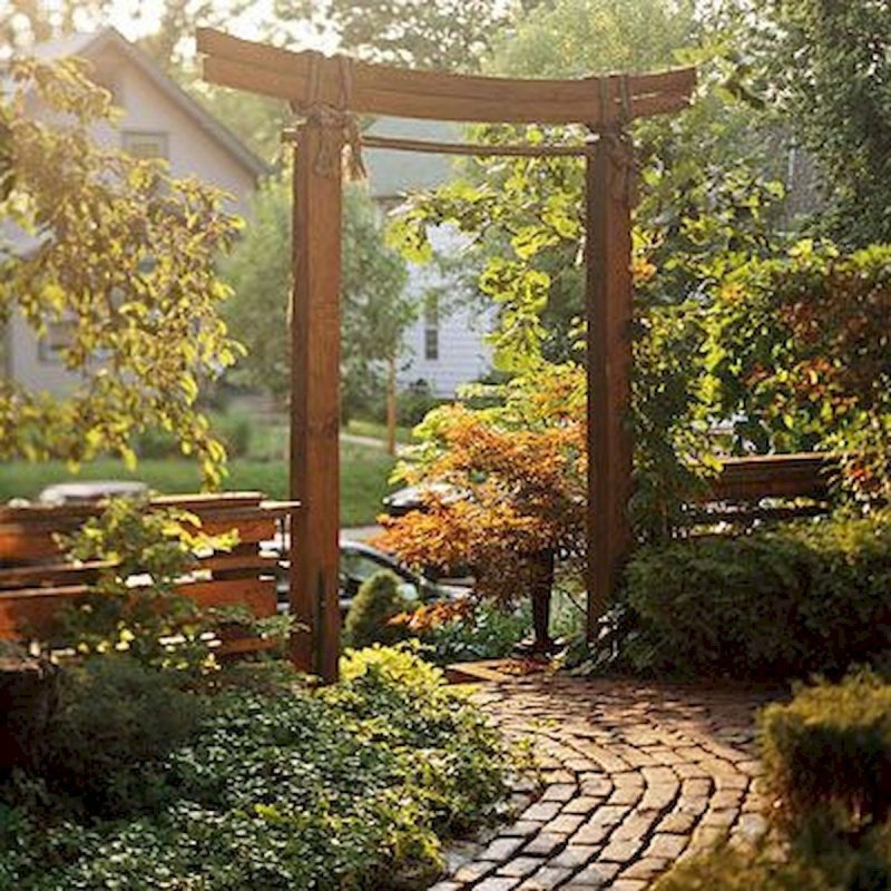 Японский сад Киото фонтан