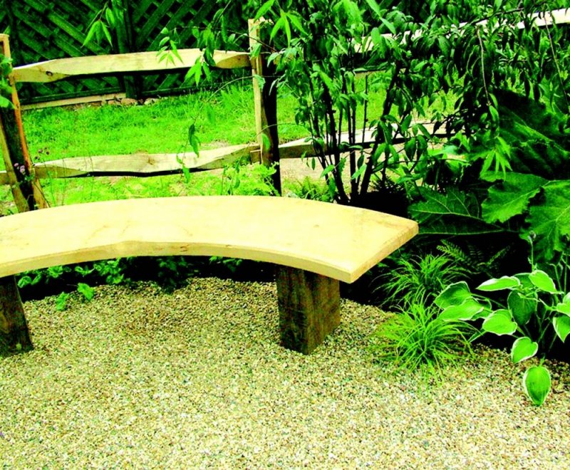 Оригинальные скамейки для сада