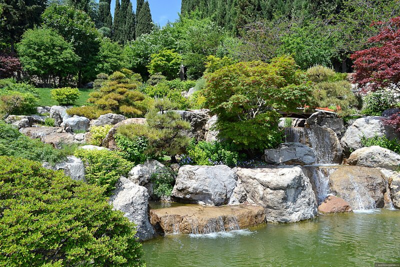 Парк Айвазовского в Крыму японский сад