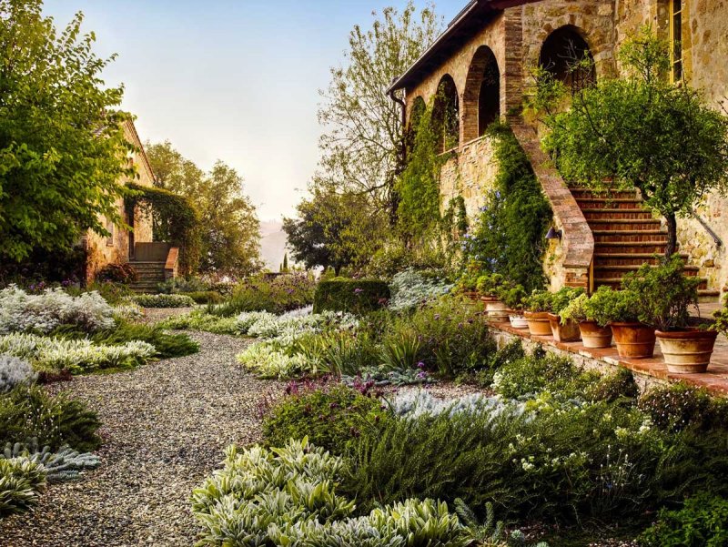 Итальянский сад ландшафт Тоскана