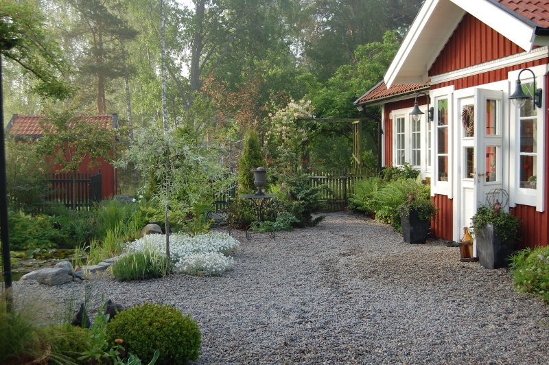 Сад в скандинавском стиле