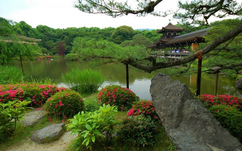 Киотский Ботанический сад в Японии