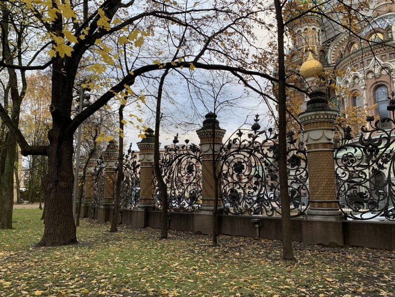 Михайловский сад Петербург ограда