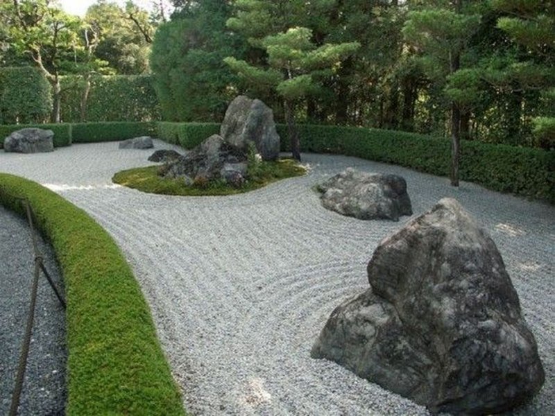 Геопластика в японском саду