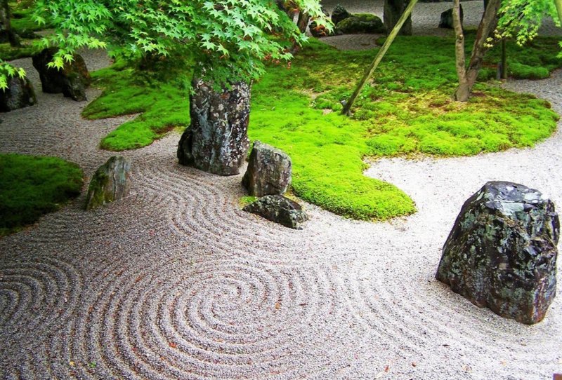Сад камней в Японии