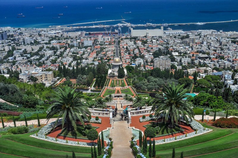 Бахайские сады Хайфа Израиль
