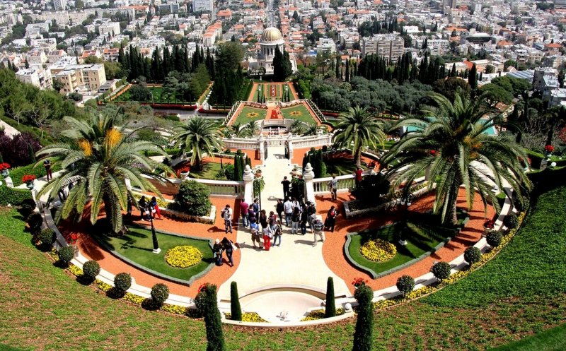Город Хайфа сады Семирамиды