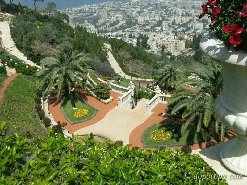 Израиль достопримечательности Бахайские сады