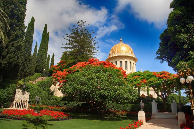 Бахайские сады Хайфа Израиль