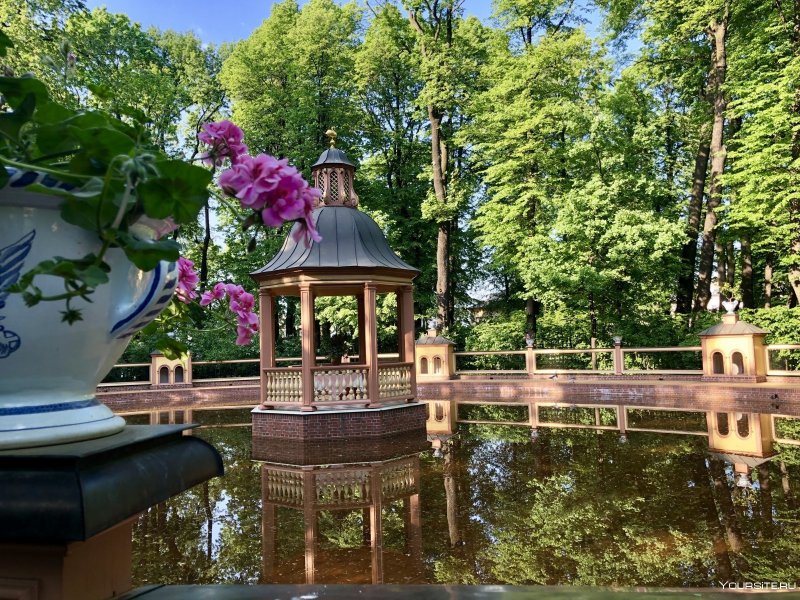 Аллеи летнего сада в Санкт-Петербурге