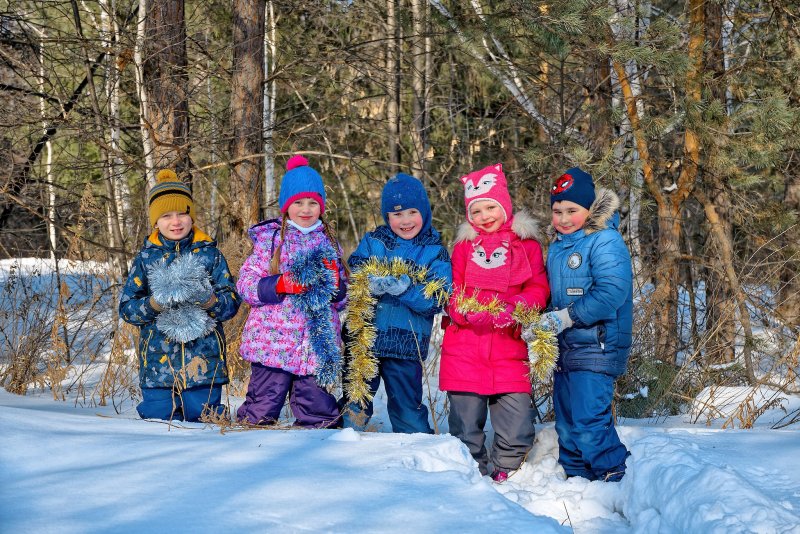 Зимняя фотосессия в детском саду Клин
