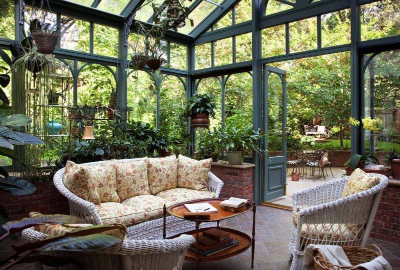 Зимний сад оранжерея в частном доме