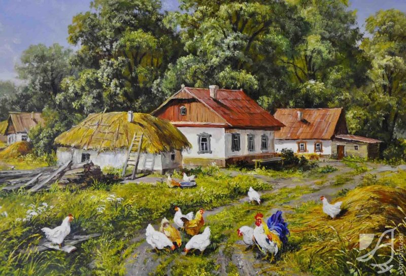 Деревня Украина хаты