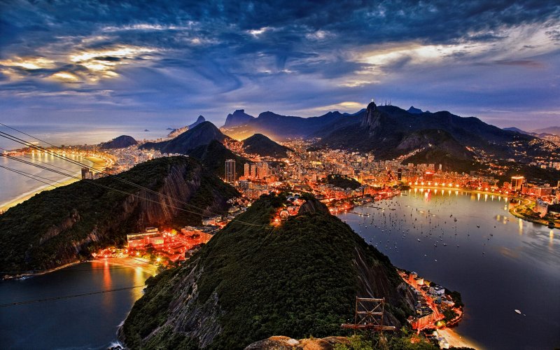Рио де Жанейро Бразилия рельеф