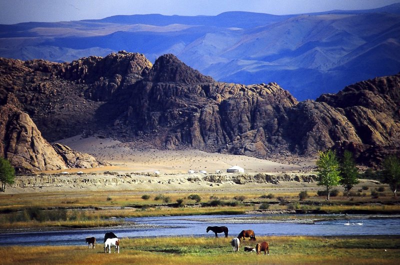 Монголия ландшафт