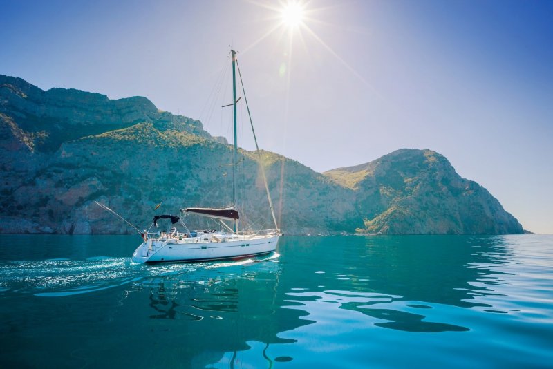 Греция парусная яхта