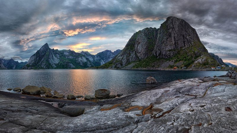 Норвегия природа Лофотенские острова