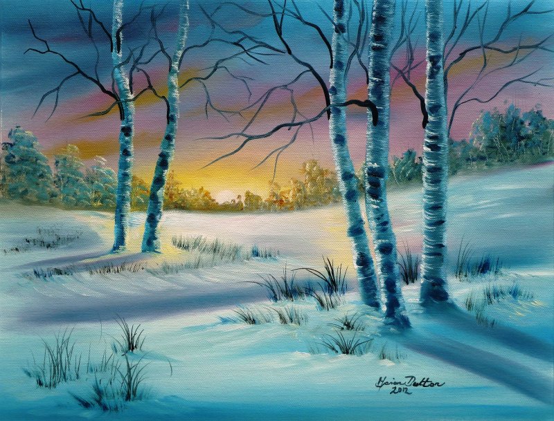 Anca Bulgaru румынская художница зима