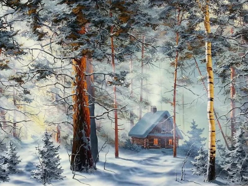 Зимний пейзаж Александр Леднев