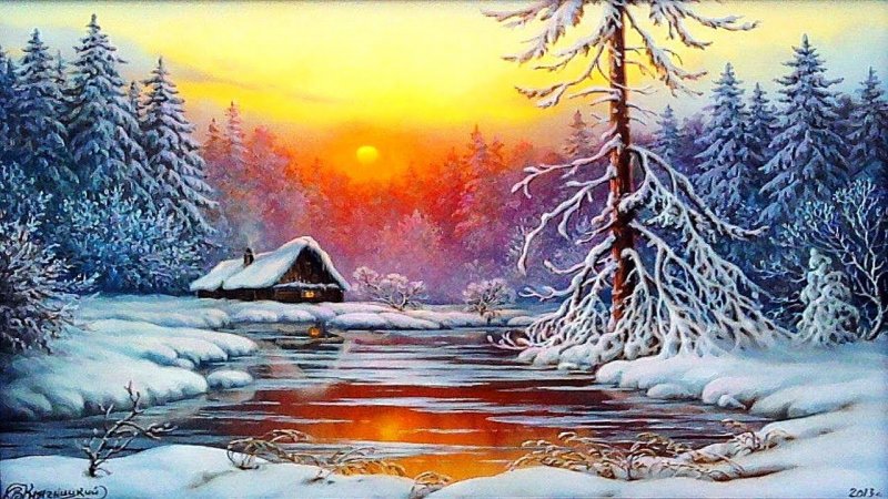 Зимний пейзаж Татьяны Зубовой