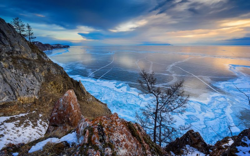 Байкал остров Ольхон закат