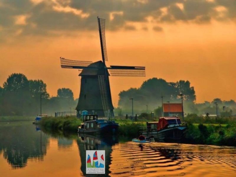 Голландия мельницы и вода