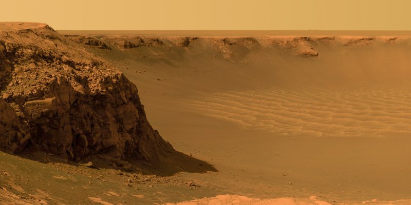 Планета Марс пустыни