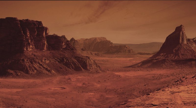 Пейзажи Марса с марсохода
