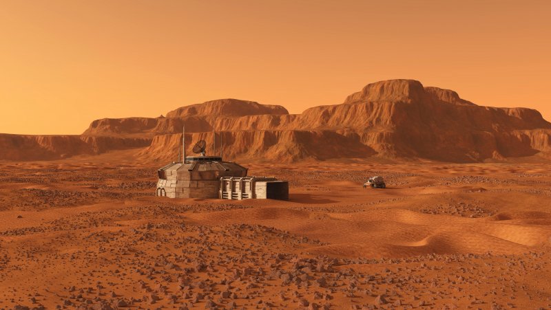 Пейзажи Марса с марсохода