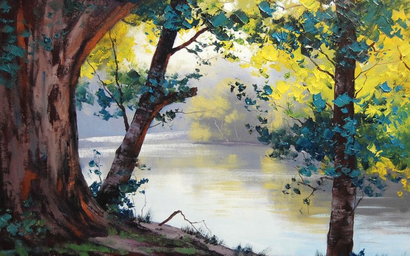 Грэм Геркен картина Misty River