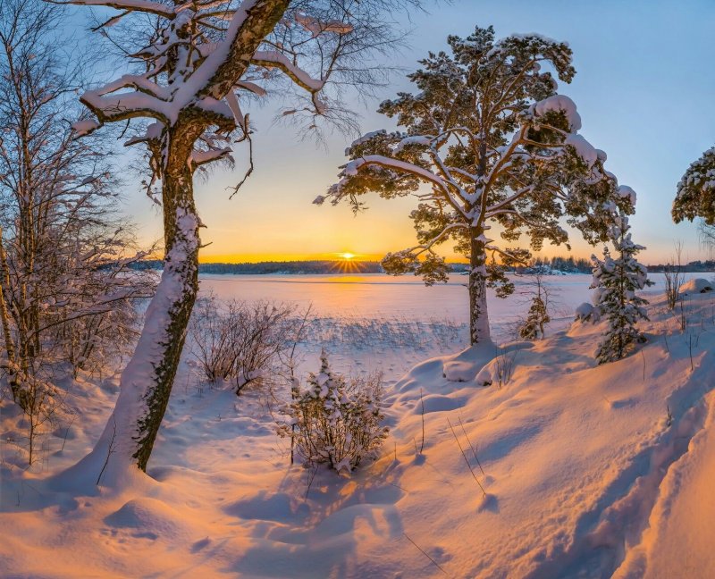 Карельский пейзаж зимой