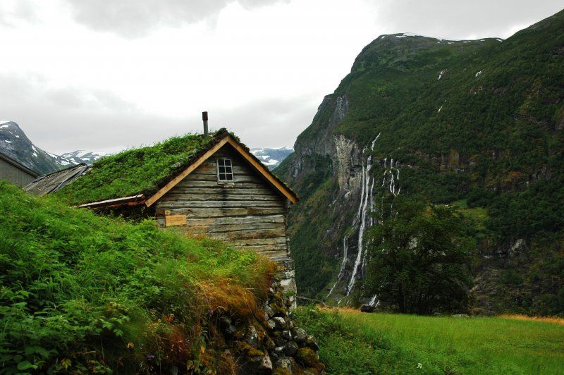 Водопад Виннуфоссен Норвегия