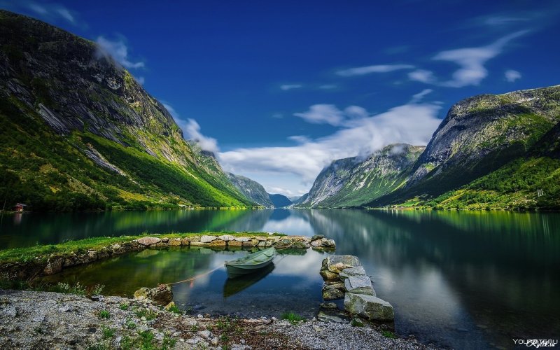 Норвегия пейзажи фьорды