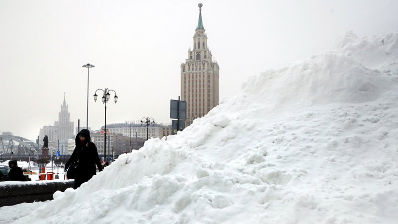 Первый снег в Москве 2020