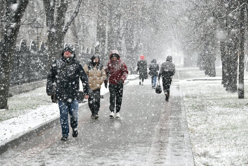 Сильный снегопад в Москве 2021