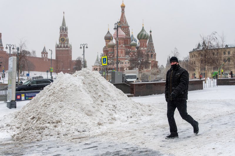 Зима в России Москва